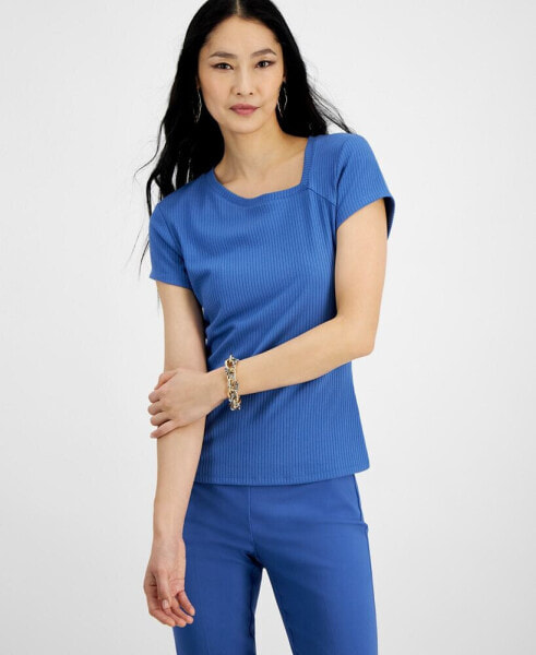 Women's Asymmetrical T-Shirt, Created for Macy's