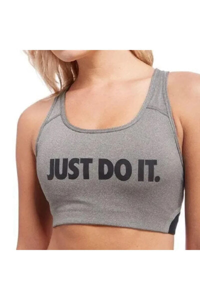 “Just Do It” Sports Bra Grey Black