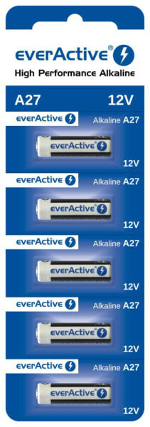 everActive 5 x Alkaline-Batterien 27A 12V Blisterverpackung 5 Stk - Battery - 12 V