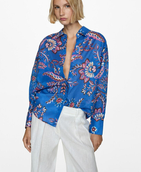 Women's Printed Cotton Shirt