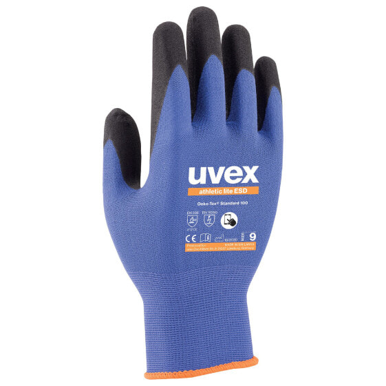 UVEX Arbeitsschutz 60035 - Factory gloves - Anthracite - Blue - Adult - Unisex - Electrostatic Discharge (ESD) protection - 1 pc(s)