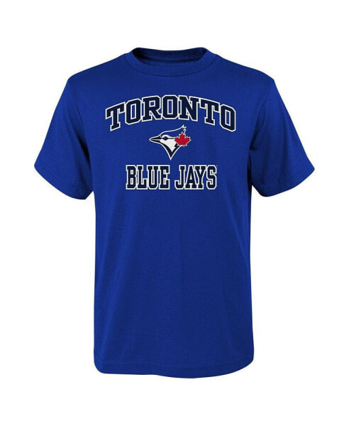 Big Boys Fanatics Royal Toronto Blue Jays Heart & Soul T-shirt