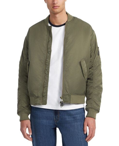 Men's Water-Repellent Full-Zip Bomber Jacket