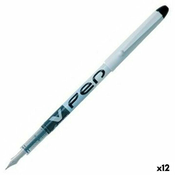 Ручка каллиграфическая Pilot V Pen Одноразовая Чёрная 0,4 мм 12 штук