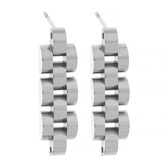 Modern steel earrings VAAXF060S