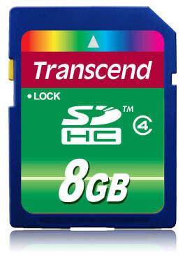 Карта памяти Transcend SDHC 8GB Black.