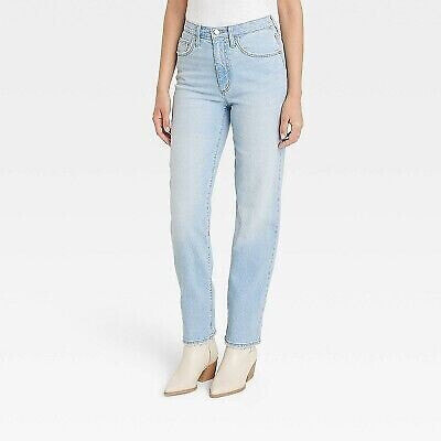 Women's High-Rise 90's Straight Jeans - Universal Thread Light Wash 6