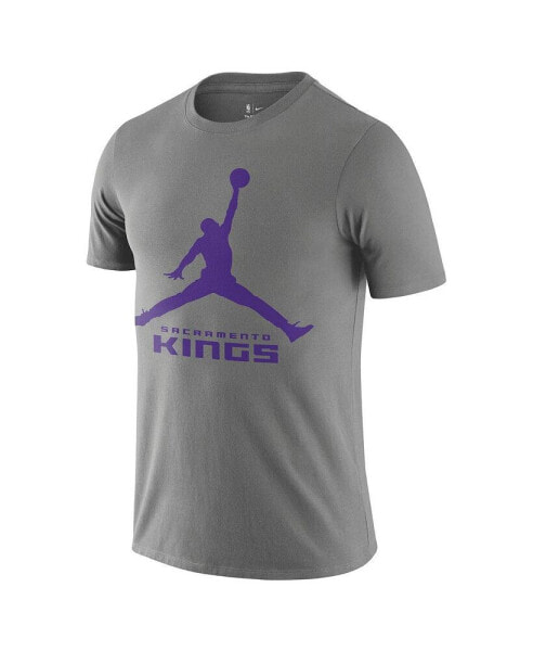 Nike Men's Gray Sacramento Kings Essential Jumpman T-Shirt