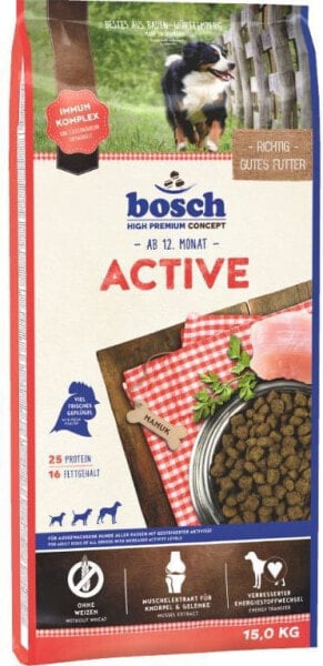 Сухой корм для собак Bosch, Active, для активных молодых собак, 3 кг