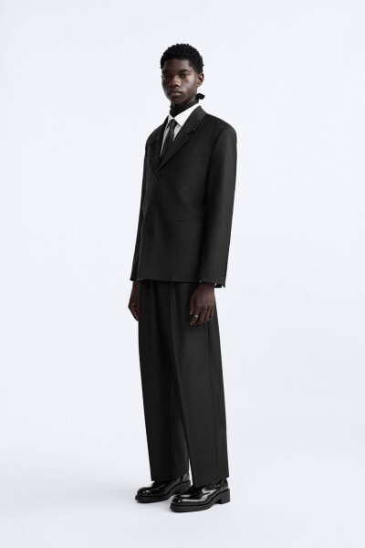 Pleated suit trousers