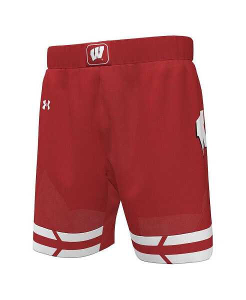 Men's Red Wisconsin Badgers Replica Basketball Shorts