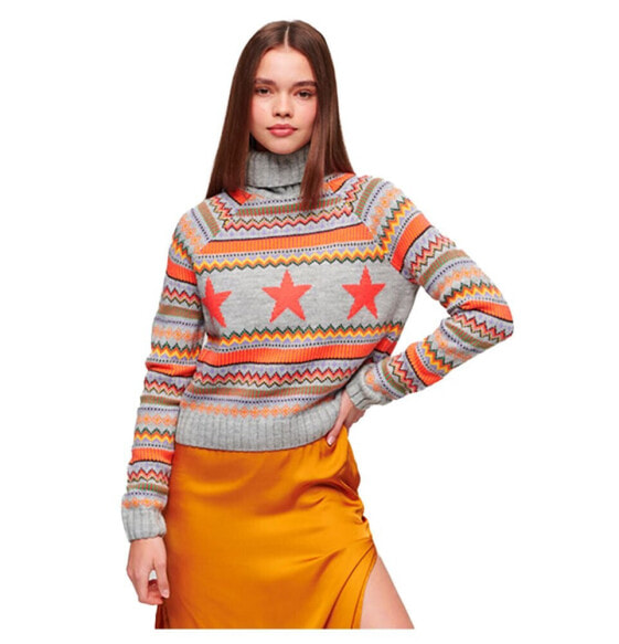 SUPERDRY Raglan Stripe Knit Round Neck Sweater