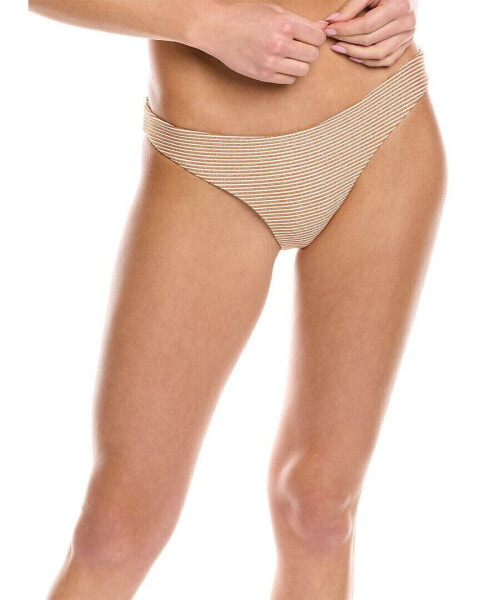 Pq Swim Basic Ruched Teeny Bikini Bottom Women's Orange S