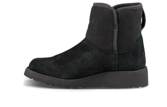 UGG Classic Slim W Kristin 绒面 圆头厚底加绒保暖 短筒 雪地靴 女款 / Ботинки UGG Classic Slim 1012497-BLK