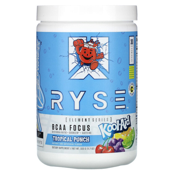 Аминокислоты Ryse Element Series BCAA Focus, Kool-Aid Tropical Punch 333 г (11,7 унций)