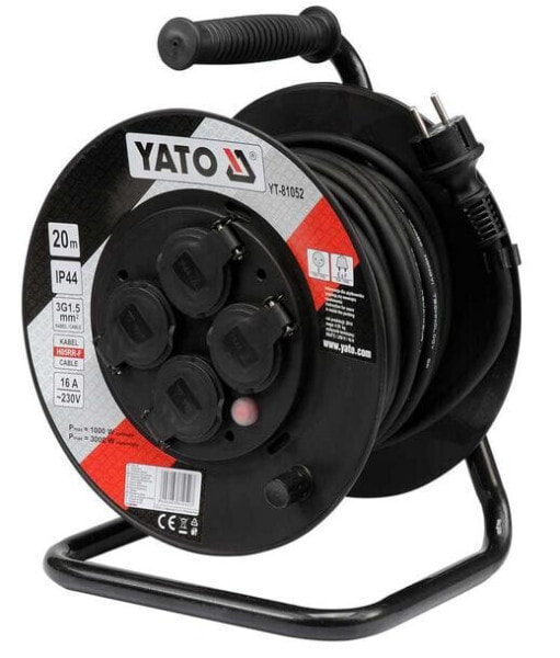 Расширение барабана Yato 30м 3 x 1,5 мм2 IP44 81053