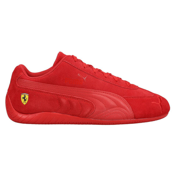 Puma Scuderia Ferrari Speedcat Lace Up Mens Red Sneakers Casual Shoes 306796-03