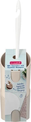 Toilettenbürste WC-Garnitur mit Noppen, 1 St