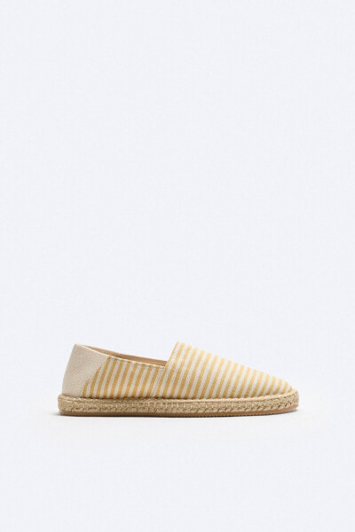 Striped canvas espadrilles