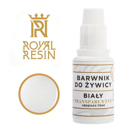 Dye for epoxy resin Royal Resin - transparent liquid - 15 ml - white