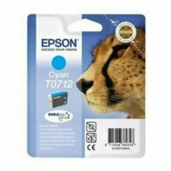 Картридж с оригинальными чернилами Epson C13T07124012 Циановый