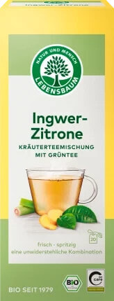 Kräutertee Ingwer-Zitrone (20 Beutel), 40 g