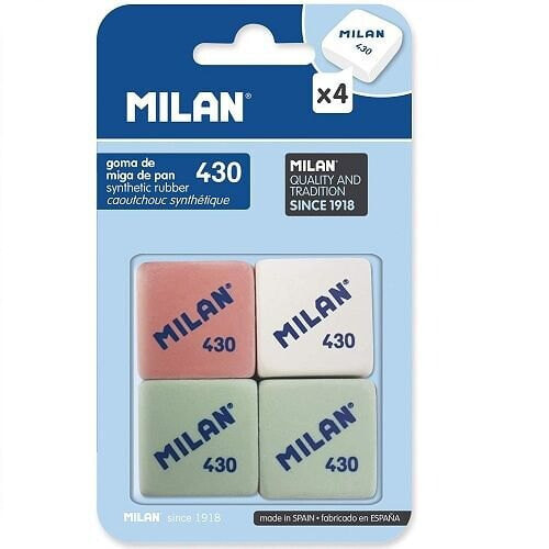MILAN 4 Pack Of 430 Erasers