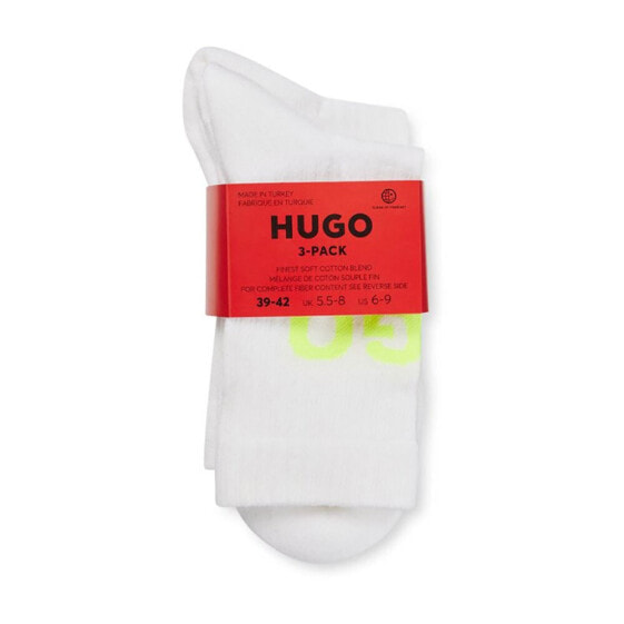 HUGO Qs Neon Logo Cc socks 3 pairs
