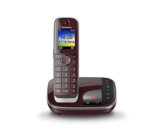 Panasonic KX-TGJ320 - DECT telephone - Speakerphone - Caller ID - Short Message Service (SMS) - Red