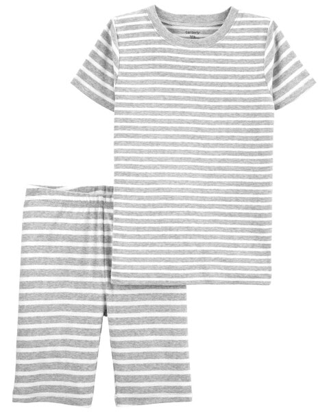 Kid 2-Piece Striped 100% Snug Fit Cotton Pajamas 6