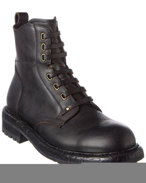 Dolce & Gabbana Bernini Leather Boot Men's Black 40