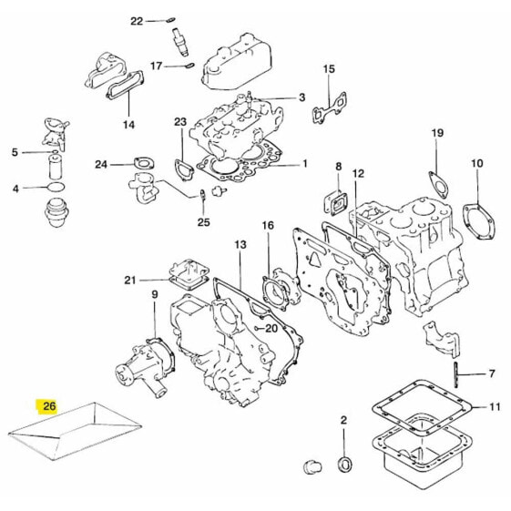 VETUS M2 06/13/18 Gasket Kit