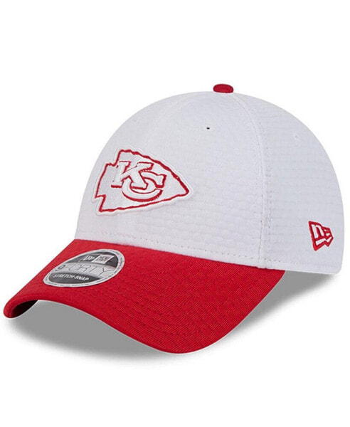 Men's White/Red Kansas City Chiefs 2024 NFL Training Camp 9FORTY Adjustable Hat