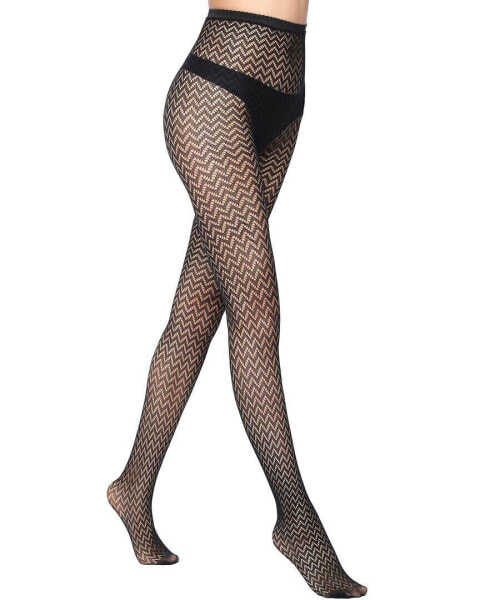 Stems Micro Wave Fishnet Tight Women's Os