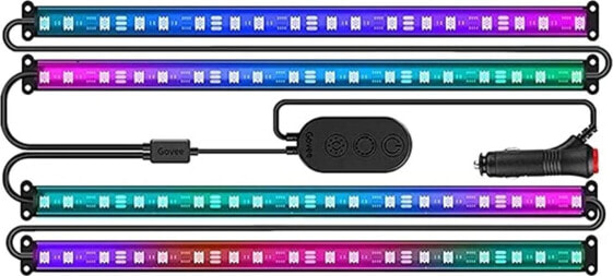 Taśma LED Govee Govee RGBIC Interior Car Lights Inteligentne światło paska Przezroczysty Bluetooth