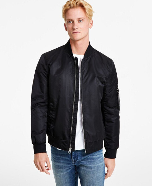 Men's Classic MA-1 Nylon Bomber Jacket