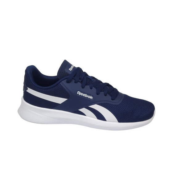 Мужские кроссовки спортивные для бега синие текстильные низкие  с белой подошвой Reebok Royal EC Ride 3
