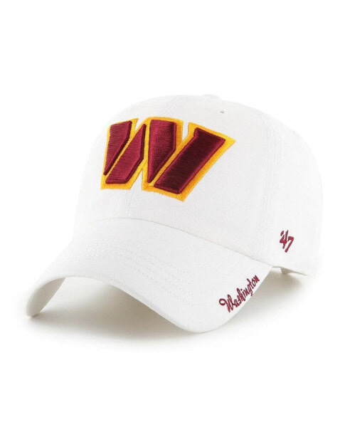 Women's White Washington Commanders Miata Clean Up Adjustable Hat