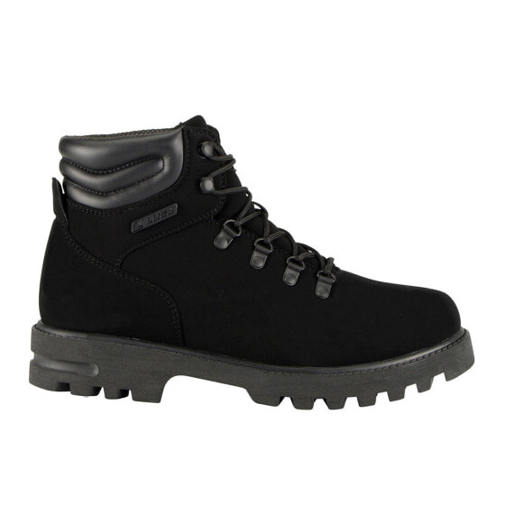 Lugz Range MRANGD-001 Mens Black Nubuck Lace Up Casual Dress Boots 8