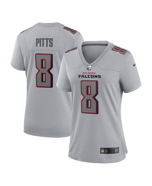 Women's Kyle Pitts Gray Atlanta Falcons Atmosphere Fashion Game Jersey