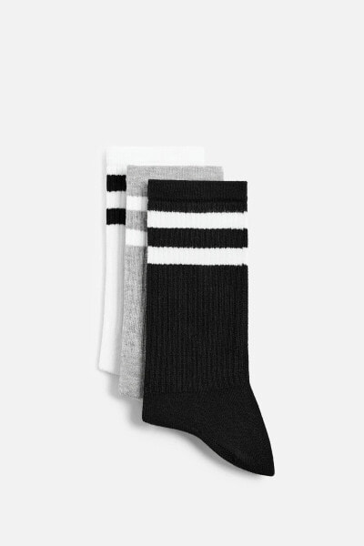 PACK OF 3 STRIPED SOCKS