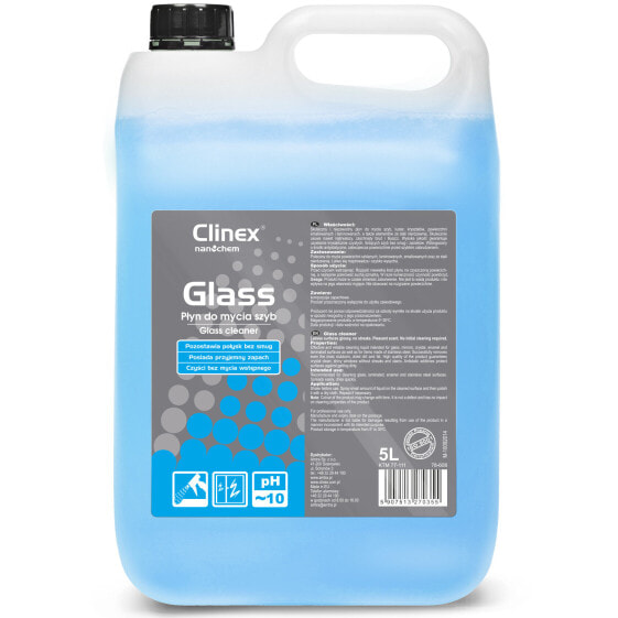 Чистящее средство для стекол без разводов и пятен Clinex Glass 5L