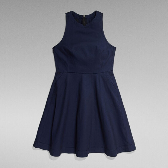 G-STAR Core Fit And Flare Sleeveless Short Dress