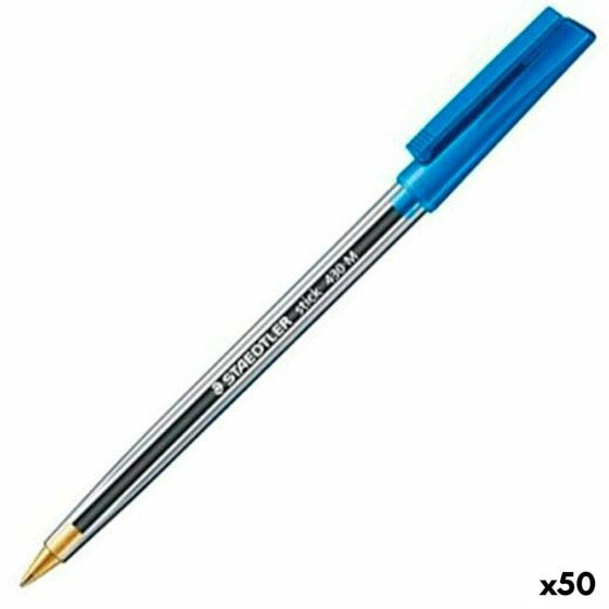 Ручка Staedtler Stick 430 Синий (50 штук)