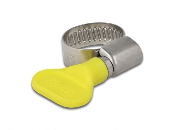 Delock 19419 - Screw (Worm Gear) clamp - Yellow - Plastic - Stainless steel - 1.9 cm - China