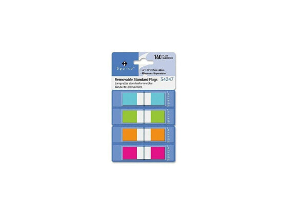 Sparco Pop-Up Page Flags Small 1/2" 140fg/PK AST 34247