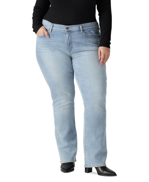 Plus Size Vintage Classic High-Rise Bootcut Jeans