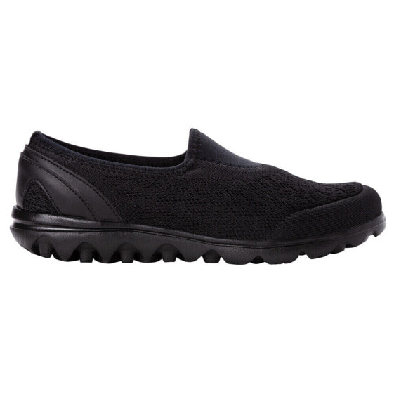 Propet Travelactiv Slip On Walking Womens Black Sneakers Athletic Shoes W5104AB