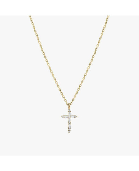 Iris Cross Necklace