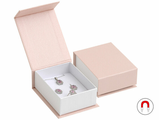 Powder pink gift box for jewelry set VG-6 / A5 / A1
